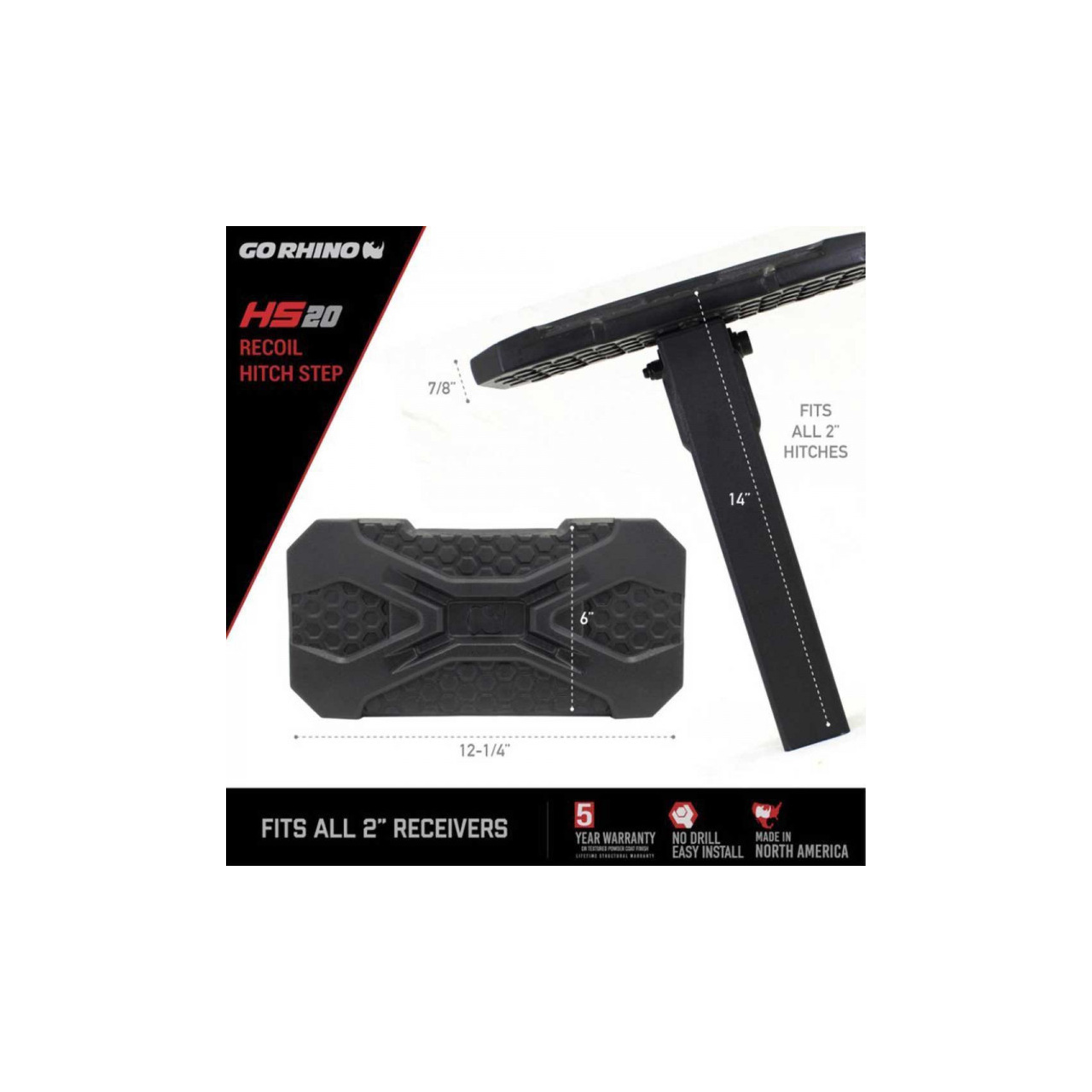 Stopień do haka holowniczego Go Rhino HS-20 