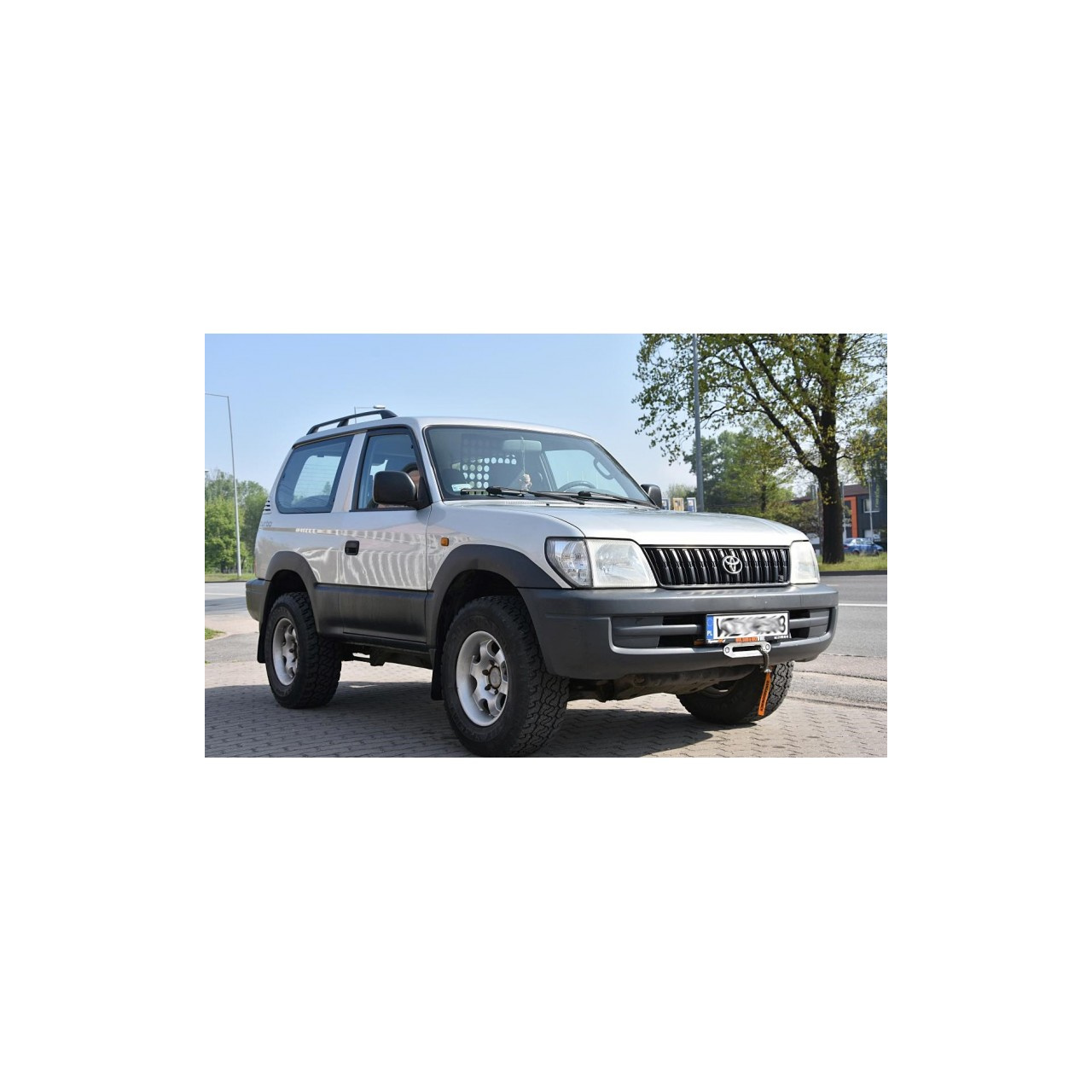 Toyota Land Cruiser 90 95 1996-2002 płyta montażowa wyciągarki