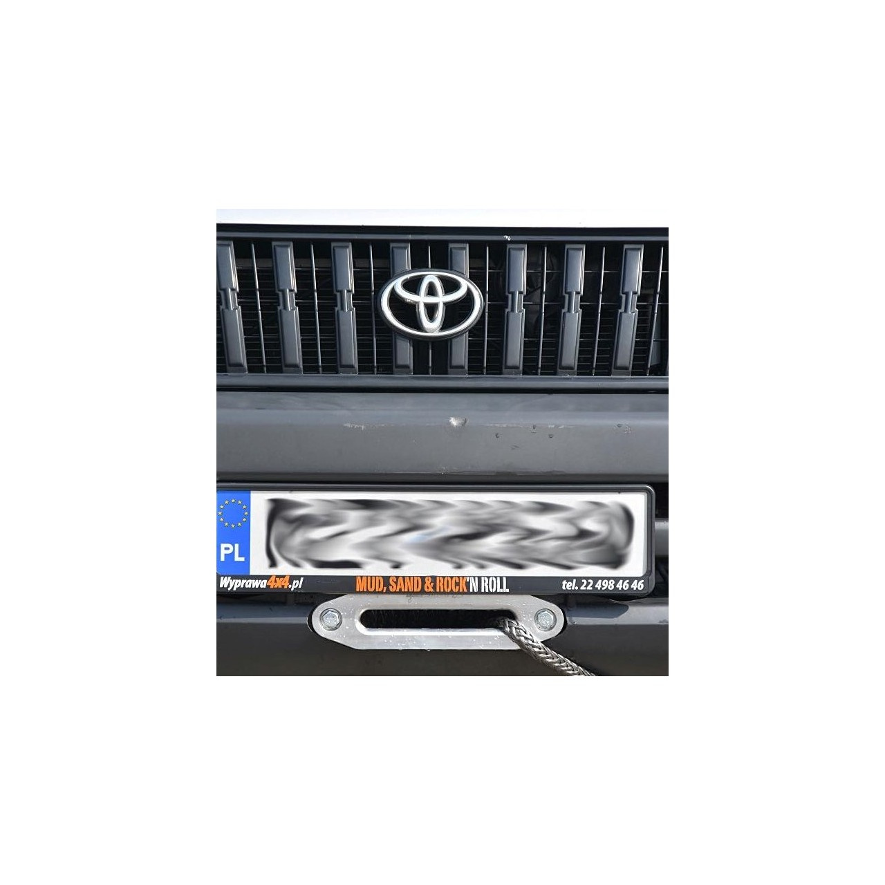 Toyota Land Cruiser 90 95 1996-2002 płyta montażowa wyciągarki