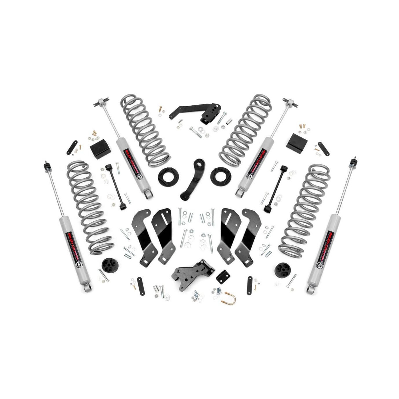 3,5'' Rough Country Lift Kit z Obniżeniem Mocowania Wahaczy - Wrangler JK 2 drzwi