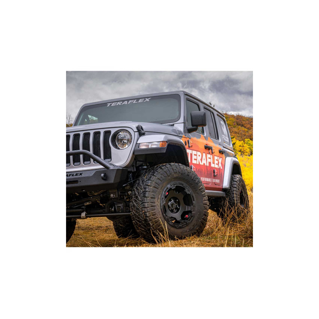 Zestaw hamulcowy z nacinanymi tarczami TeraFlex Delta 5x5" 5x127 Wrangler JL 2018+