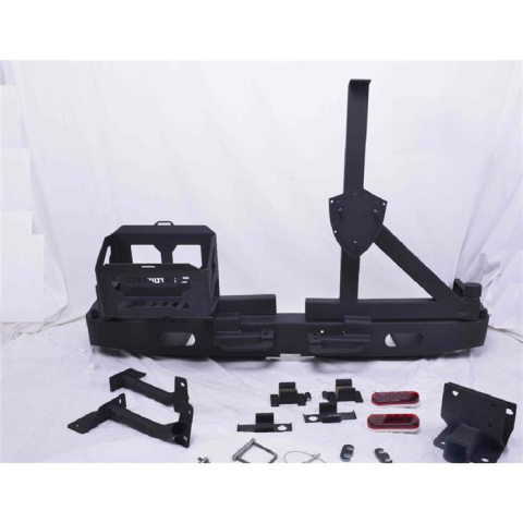 ZDERZAK TYLNY NISSAN PATROL Y61 TYLNY Z MOCOWNIEM KOŁA ZAP.