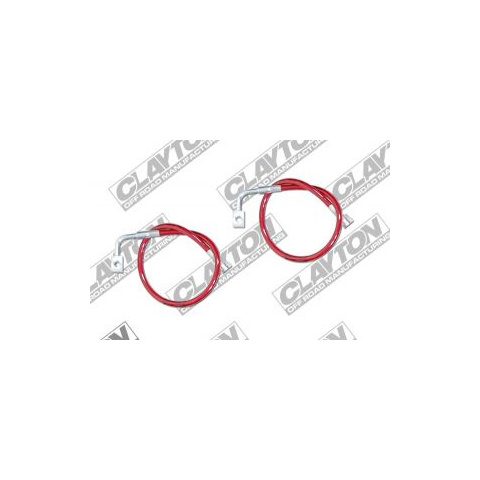 Przedłużone przewody hamulcowe przód CLAYTON OFF ROAD - Jeep Wrangler JK