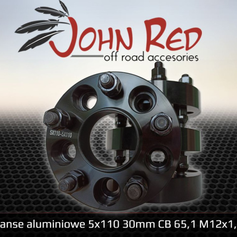 Dystanse aluminiowe z pierścieniem 30mm 65,1  5/110 Jeep