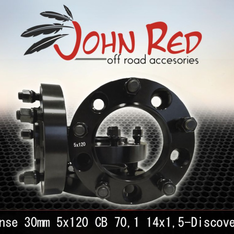 Dystanse aluminiowe z pierścieniem 30mm 5x120 Land Rover Discovery II