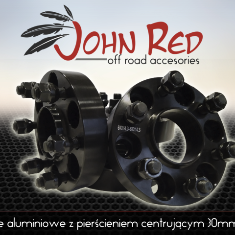 Dystanse aluminiowe 30mm 6x114,3 Navara Pathfinder z pierścieniem