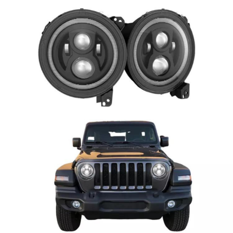 JEEP WRANGLER JL 2018+ LAMPY PRZEDNIE LED 9 CALI CE