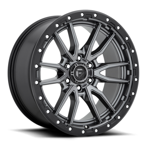 Felgi aluminiowe 17" Fuel Rebel 17x9 ET-12 6x139,7 Matte Gun Metal Black Bead Ring