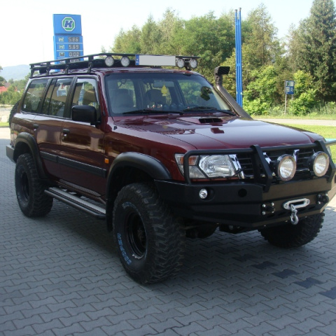 Bagażnik dachowy Nissan Patrol Y61 długi bez siatki