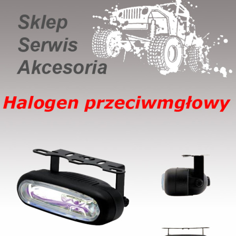 Halogen przeciwmgielny 122x48mm H3