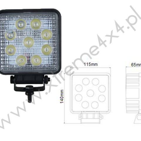 Lampa robocza LED kwadratowa 2200Lm