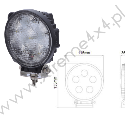 Lampa robocza okrągła LED 10-30V