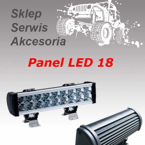 LED diodowa lampa robocza na 18 led