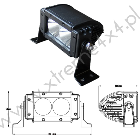 PANEL LED CREE 2x10W 1800Lm
