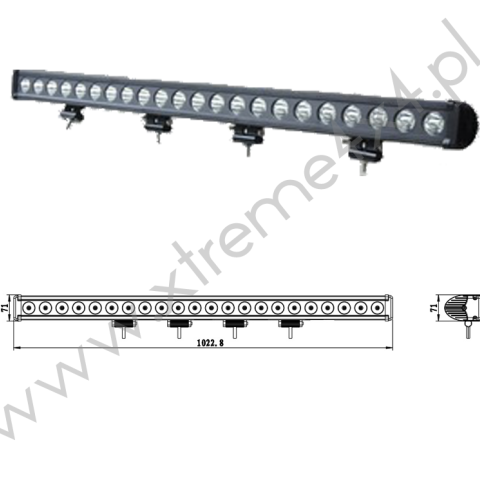 PANEL LED CREE 22x10W 18000Lm trzpień