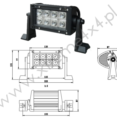 PANEL LED CREE 8x3W 1680Lm
