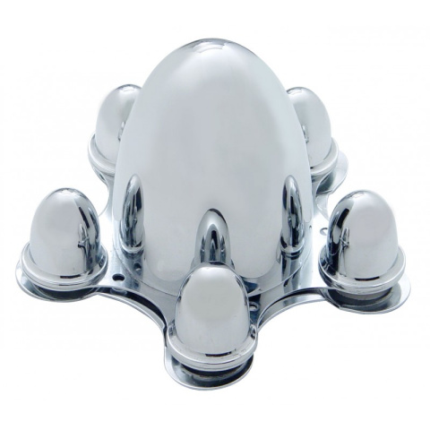 Chromowany dekiel Spider caps rozstaw 5x127